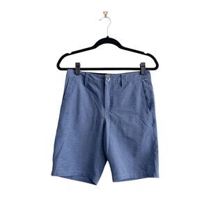 Volcom Mens Frickin Snt Slub Hybrid Way Stretch Shorts Deep Water Size 28